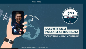 baner Łączymy się z polskim astronuatą